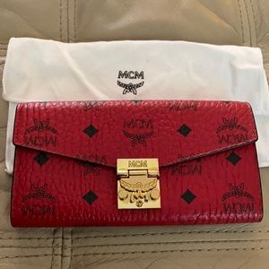 Red MCM crossbody bag